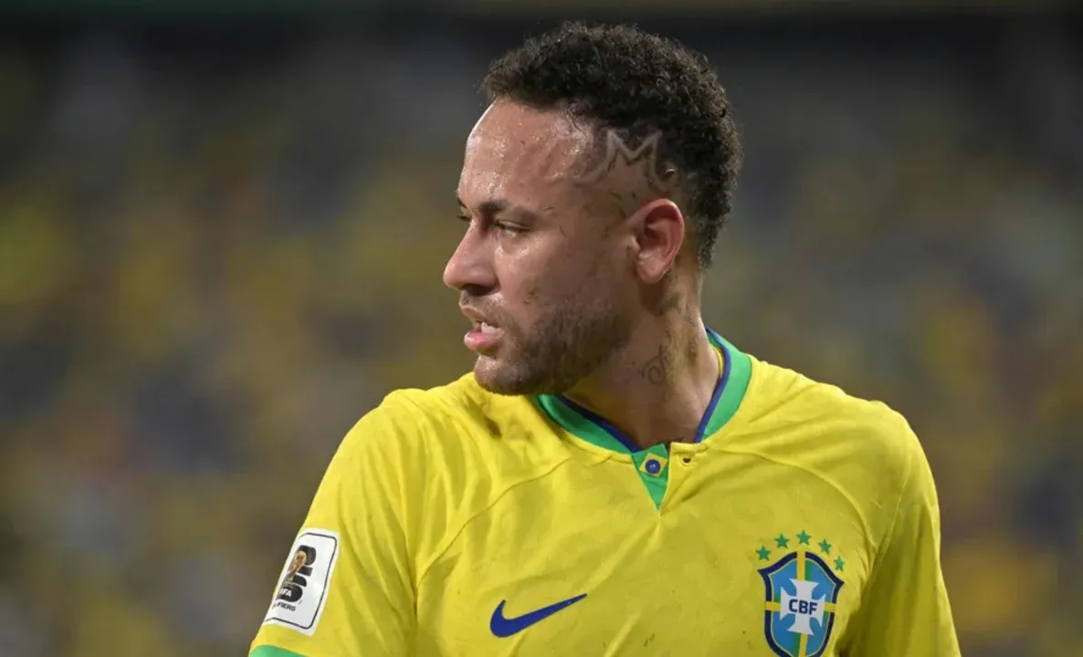 Neymar em campo pela Seleção Brasileira