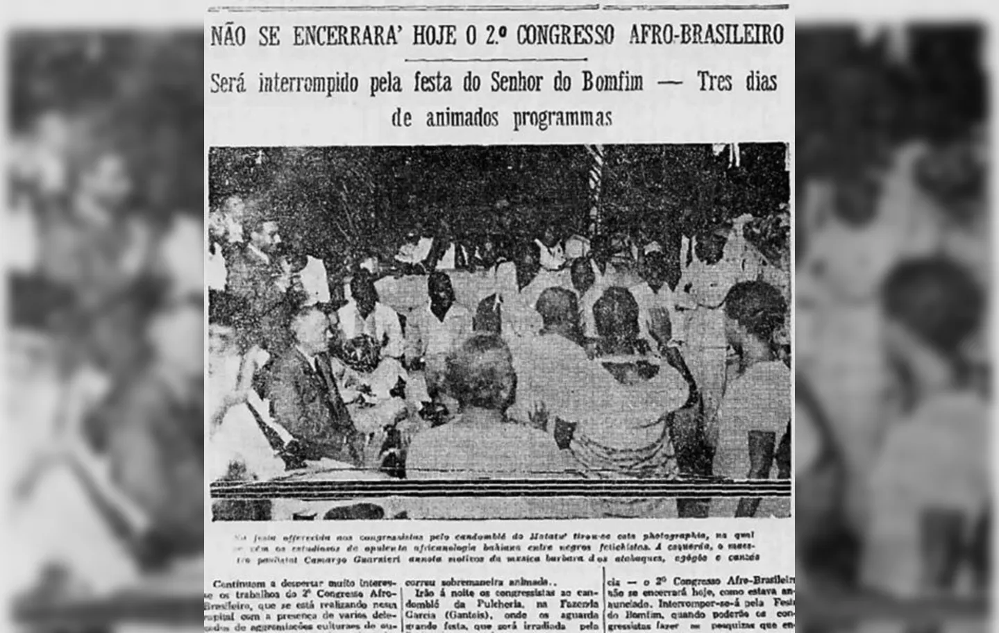 Na edição de 15 de janeiro de 1937 foi dado destaque para a presença do músico Camargo Guarnieri nas atividades do Congresso 
