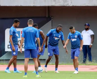 Em Pituaçu, Bahia faz último treino para enfrentar o Fortaleza