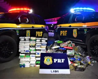 PRF apreende 404 kg de cocaína em caminhão na BR-242