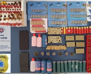 Polícia encontra supermercado utilizado para venda de munições