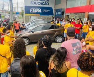 Feira de Santana: trabalhadores da educação reivindicam salários