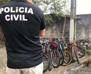 Policia desativa "desmanche" de bicicletas em Eunápolis
