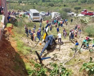 Helicóptero que levava deputado Jonga Bacelar cai na Bahia