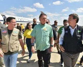 João Roma e Raissa Soares recebem Bolsonaro em Petrolina