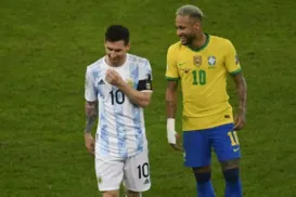 Neymar parabeniza Messi pelo título mundial com a Argentina - Imagem