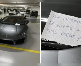 Lamborghini estacionada em duas vagas viraliza e proprietário responde
