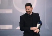 Messi recebe o prêmio The Best de melhor jogador do mundo