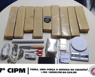 Polícia apreende cerca de 16 quilos de maconha em cidades da Bahia