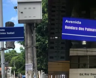 Dupla muda nome de placa de Princesa Isabel para Dandara dos Palmares