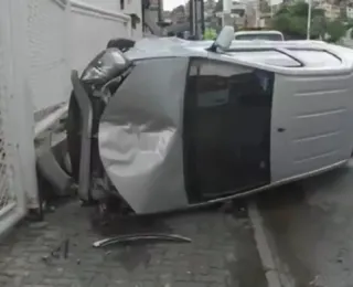 Motorista perde controle da direção e atropela mulher em Salvador