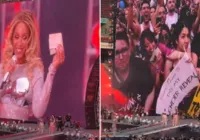 Beyoncé faz 'chá revelação' para fã grávida em show na Alemanha