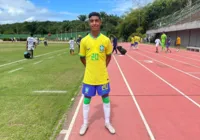 “Fui presenteado”, diz Miguel após marcar dois gols pelo Brasil Sub-15