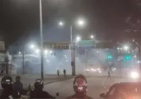 Guerra de fogos provoca transtornos na Avenida San Martin