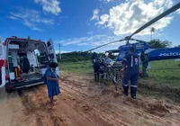 Helicóptero do Graer resgata vítima de infarto em Itaparica