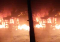 Incêndio atinge sala de instrumentos em escola de Dias D'Ávila