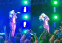 Vídeo: cantora Bebe Rexha é atingida por celular durante show