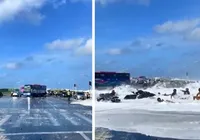 Vídeo: onda forte derruba motociclistas em ponte nas Maldivas