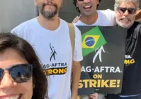 Wagner Moura participa de ato em apoio à greve dos atores de Hollywood