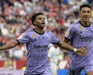 Com dois de Rodrygo, Real Madrid vence Sevilla no Campeonato Espanhol