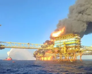 Explosão provoca incêndio em plataforma de gás no Golfo do México