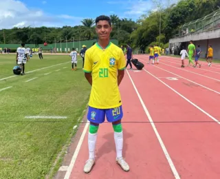 “Fui presenteado”, diz Miguel após marcar dois gols pelo Brasil Sub-15