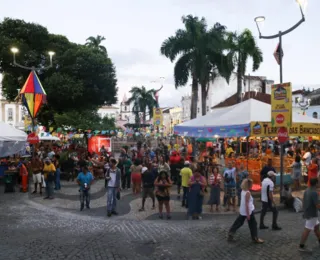 São João: movimentação é tranquila nas ruas do Pelourinho