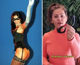 Suzana Alves queima roupas da Tiazinha: "grata, mas precisei negá-la"