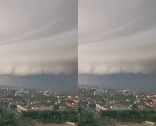 Tempestade 'supercélula' é registrada no noroeste da China