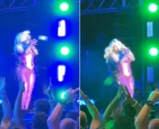 Vídeo: cantora Bebe Rexha é atingida por celular durante show