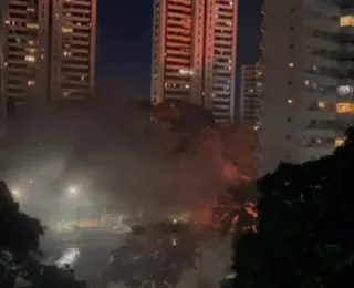 Vídeo: incêndio é registrado em condomínio no Horto Florestal