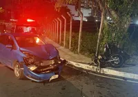 Acidente entre carro e moto deixa um ferido no Curralinho