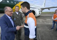 Alckmin e ministros visitam cidades atingidas por ciclone no RS