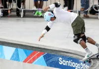 Augusto Akio é prata no skate park no Pan-Americano de Santiago