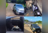 Carros são arrombados no Horto Bela Vista; veja imagens