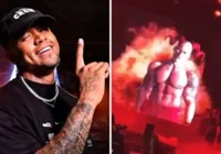 'Diabo' abre show de Leo Santana e assusta: "Deus tenha misericórdia"