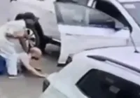 Empresários são retirados de carro e jogados no chão durante assalto
