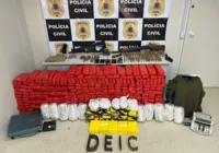 Fugitivo de presídio morre e meia tonelada de droga é apreendida na BA