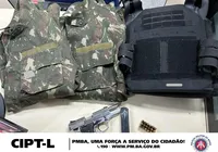 Homem é preso com arma de fogo e roupa do exército