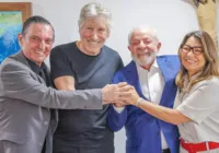 Lula se encontra com Roger Waters no Palácio do Planalto