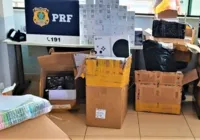 PRF apreende 300 itens de origem estrageira sem nota fiscal na Bahia