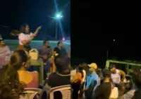 Prefeita é surpreendida por objeto no céu em Monte Santo