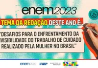 Veja qual o tema escolhido para redação do ENEM