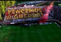 'Vencemos a guerra': torcida do Vitória comemora título com mosaico