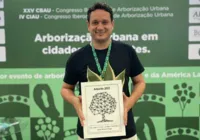 Vereador recebe prêmio nacional por contribuição à arborização urbana