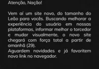 Vitória anuncia lançamento do novo site oficial para esta terça, 29