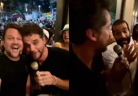 Wagner Moura, Selton Mello e Humberto Carrão soltam a voz no samba