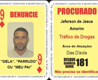 '9 de Ouros' do Baralho do Crime é morto em confronto na Bahia