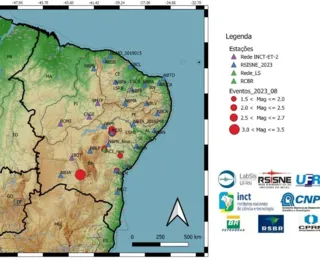 Bahia registra 20 tremores de terra de baixa intensidade em setembro