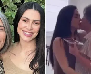 Cleo e Glória Pires são criticadas por beijo na boca em aniversário